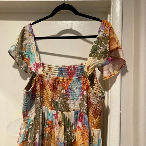 Anthropologie Moxy Collective Smocked
Floral Flutter Sleeve Sleep Dress - Picture 10 of 13